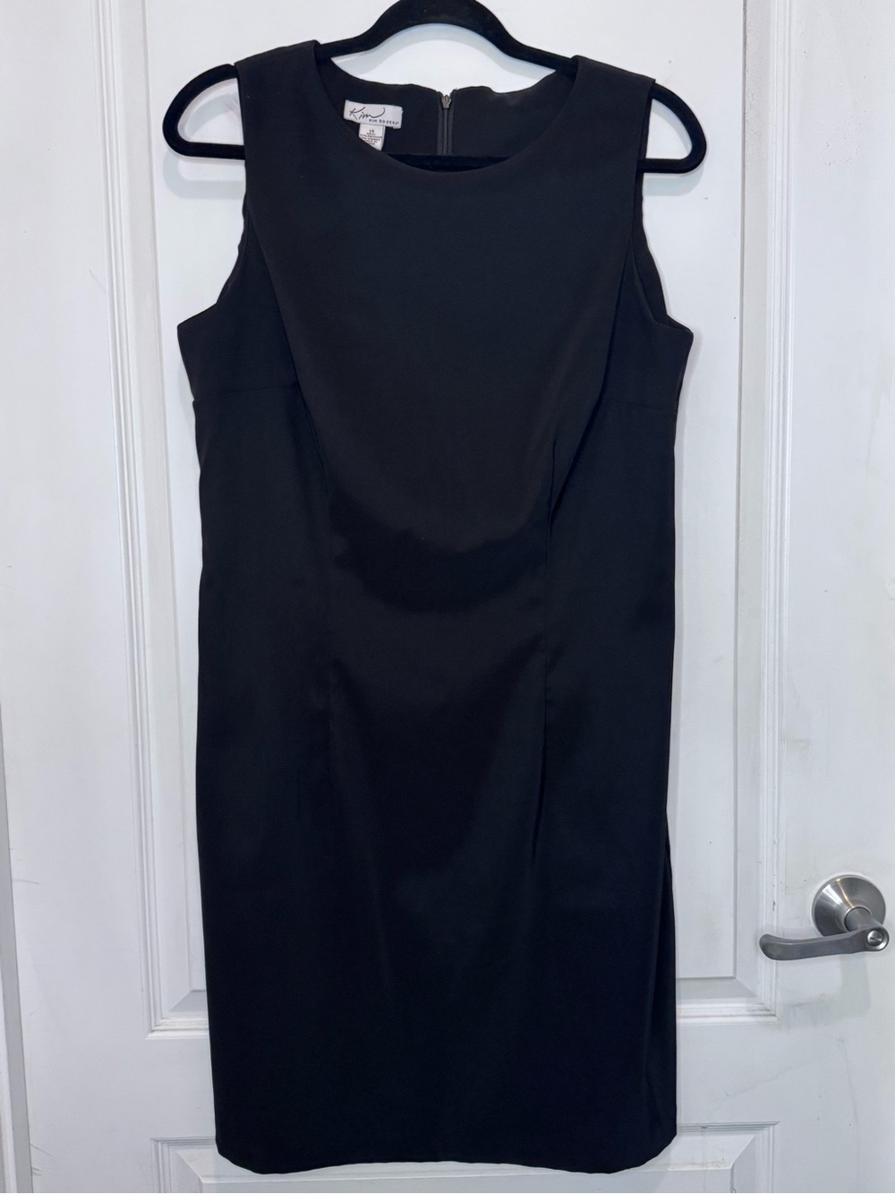 Kim Rogers Black Sleeveless Sheath Dress